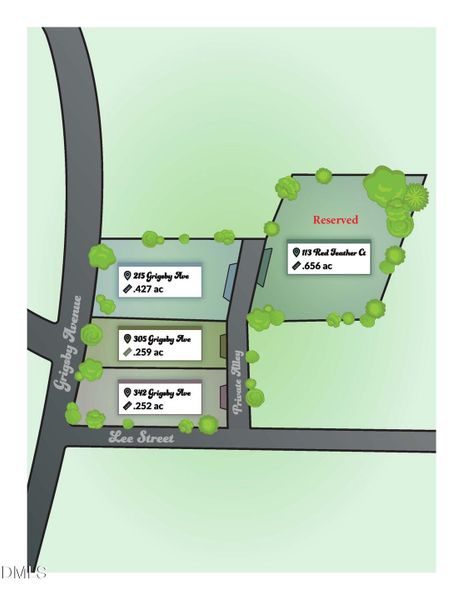 colored lot map