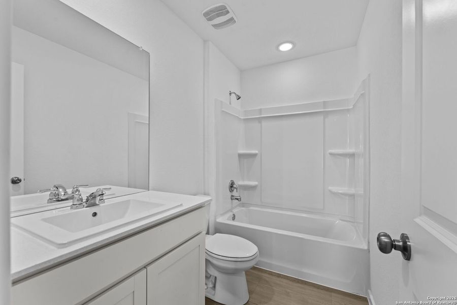 Furnished interior view inside a new home in , New Braunfels (Image 8).