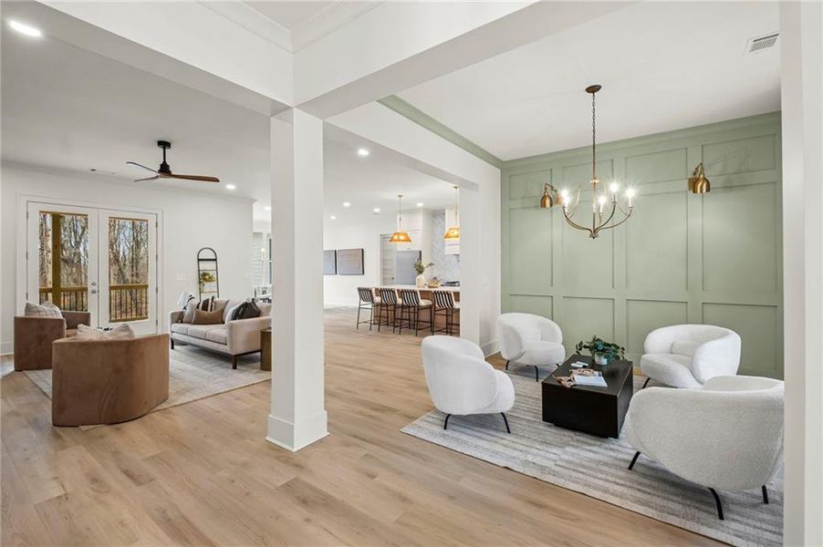 Furnished interior view inside a new home in , Canton (Image 9).