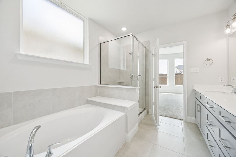 Representative furnished interior of a home built from the Regency II by Megatel Homes in Bellagio, Forney (Image 6).