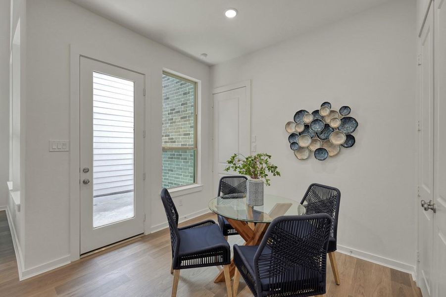Furnished interior view inside a new home in Woodforest Townhomes, Montgomery (Image 18).