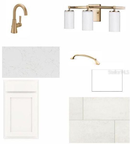 Sample of building materials used in homes in Waterset Bungalow Series, Apollo Beach (Image 5).
