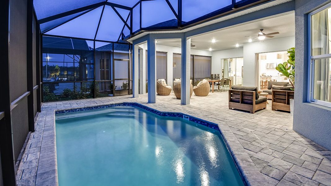 Representative furnished interior of a home built from the Lazio by Taylor Morrison in Esplanade at Westview, Kissimmee (Image 38).