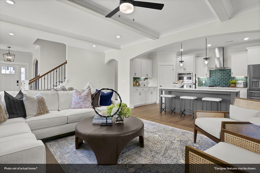 Furnished interior view inside a new home in Grand Park, Leland (Image 16).