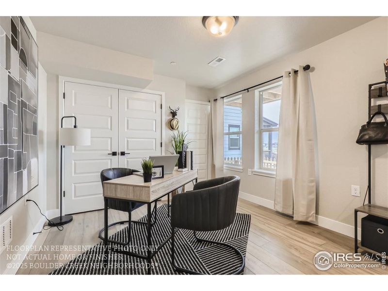 Furnished interior view inside a new home in Baseline, Broomfield (Image 27).
