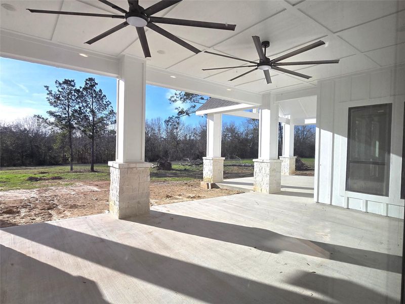 Patio outside living area