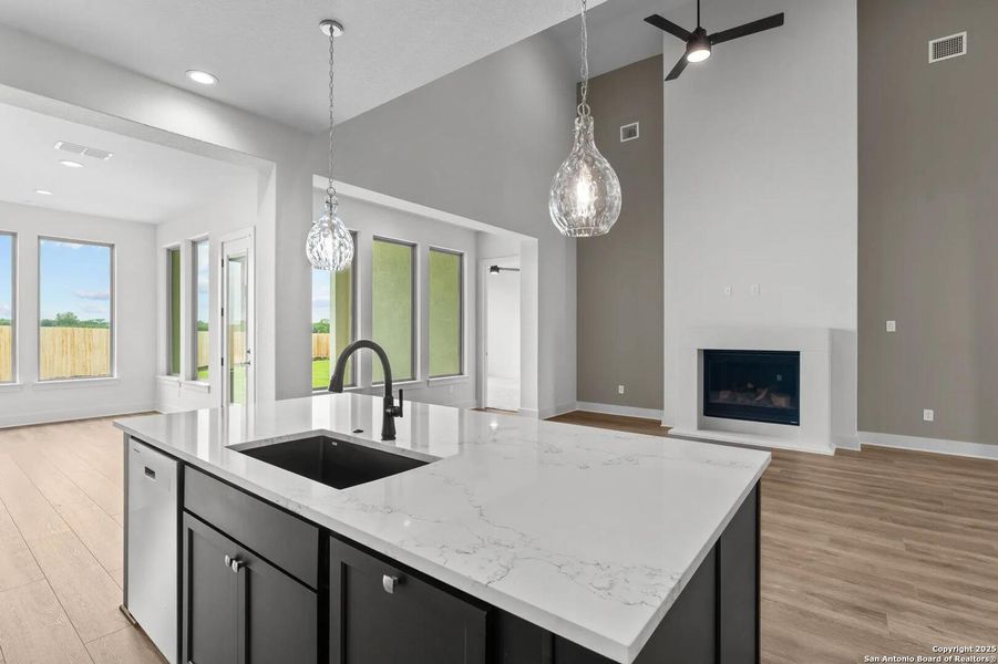 Furnished interior view inside a new home in Legacy at Lake Dunlap, New Braunfels (Image 7).