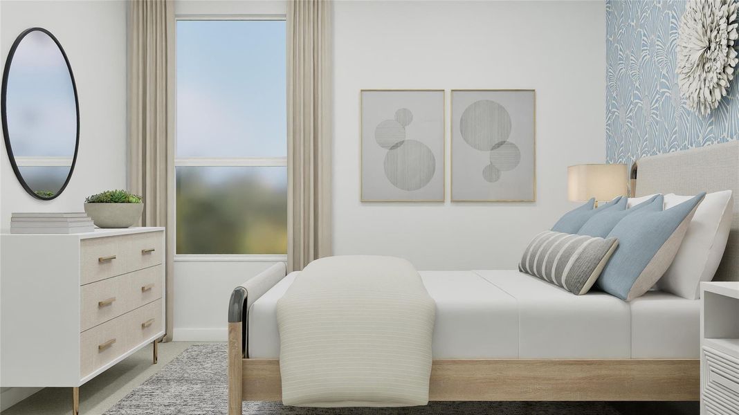 Furnished interior view inside a new home in River Bridge Ranch: Classic Collection, San Marcos (Image 23).