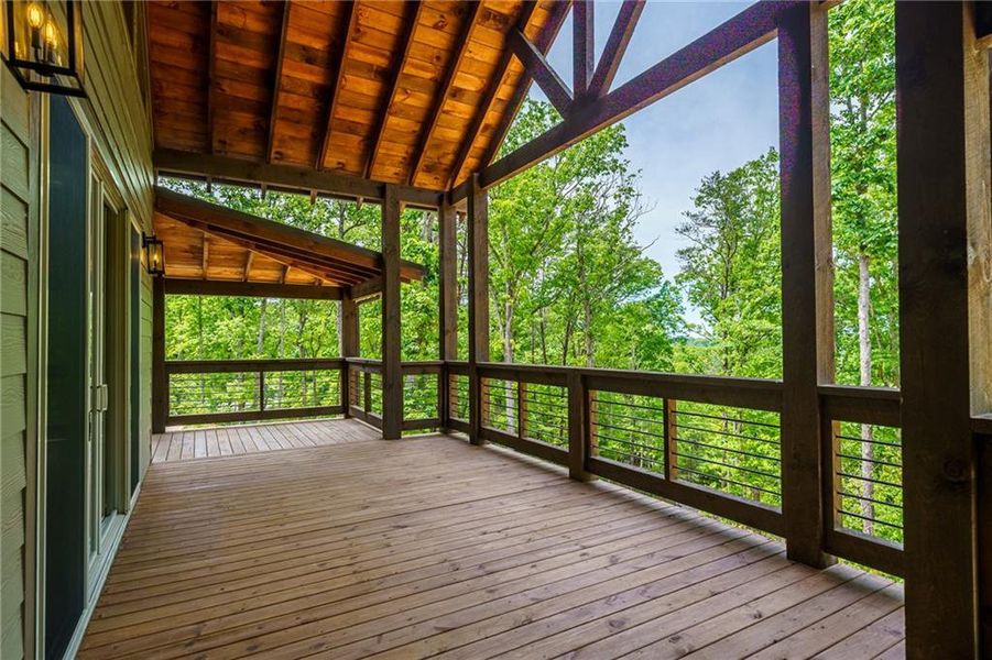 Exterior details and patio area of a home in , Blue Ridge (Image 29).