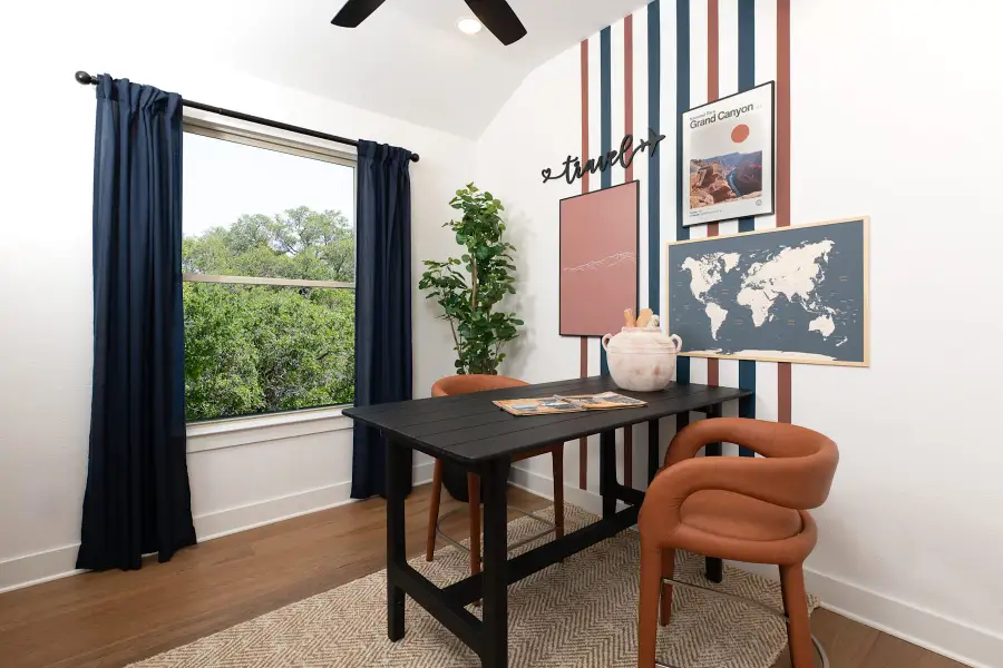 Representative furnished interior of a home built from the Mila by Tri Pointe Homes in The Meadows, Denton (Image 4). Representative furnished interior of a home built from the Mila by Tri Pointe Homes in The Meadows, Denton (Image 4).