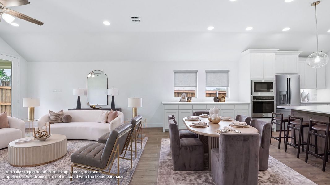 Furnished interior view inside a new home in Trinity Falls, McKinney (Image 9).