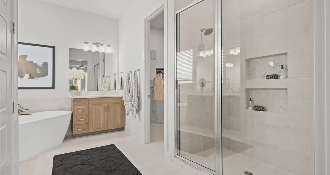 Representative furnished interior of a home built from the Wyatt by Chesmar Homes in Broken Oak, Georgetown (Image 8).