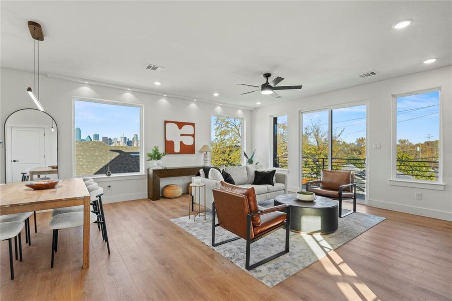 Furnished interior view inside a new home in , Dallas (Image 18).