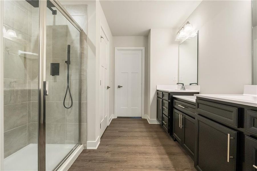 Furnished interior view inside a new home in , Hoschton (Image 4).