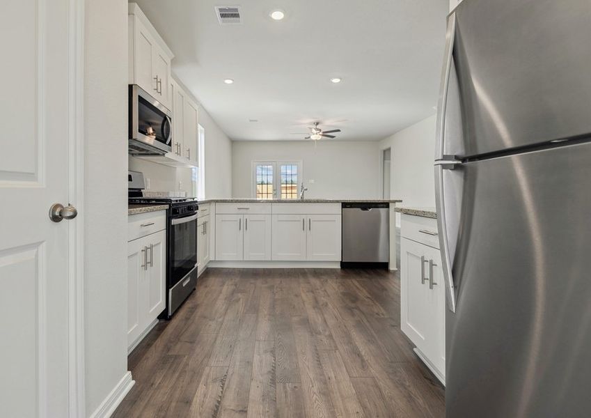 Chef-ready kitchen with stainless steel appliances
