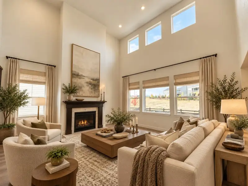 Furnished interior view inside a new home in Macanta, Castle Rock (Image 3).