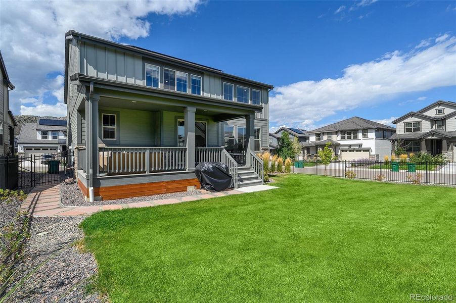 Exterior details and patio area of a home in , Morrison (Image 21).