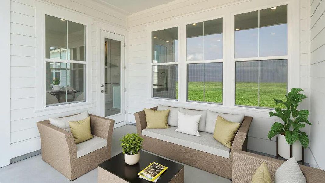 Exterior details and patio area of a home in Carnes Crossroads, Summerville (Image 3).