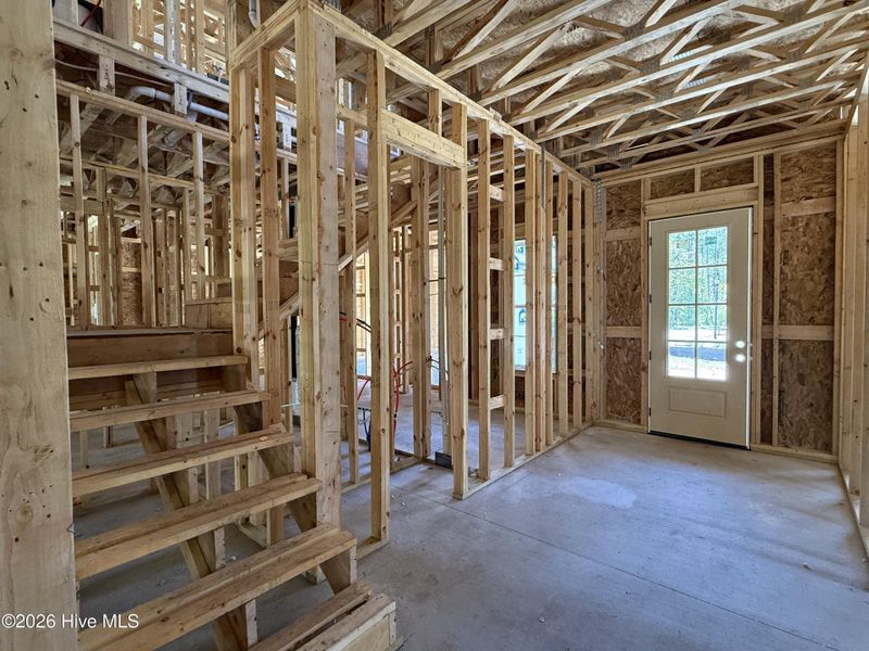 In-progress construction of a new home in East & Mason, Wilmington, NC (Image 12). In-progress construction of a new home in East & Mason, Wilmington, NC (Image 12).