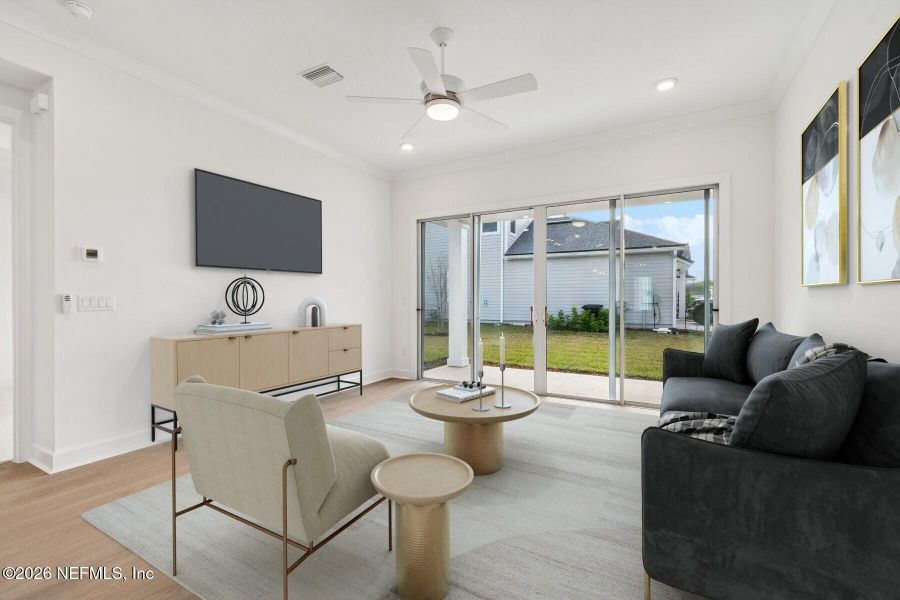 Furnished interior view inside a new home in Reflections 50' Front Load, Ponte Vedra (Image 7).