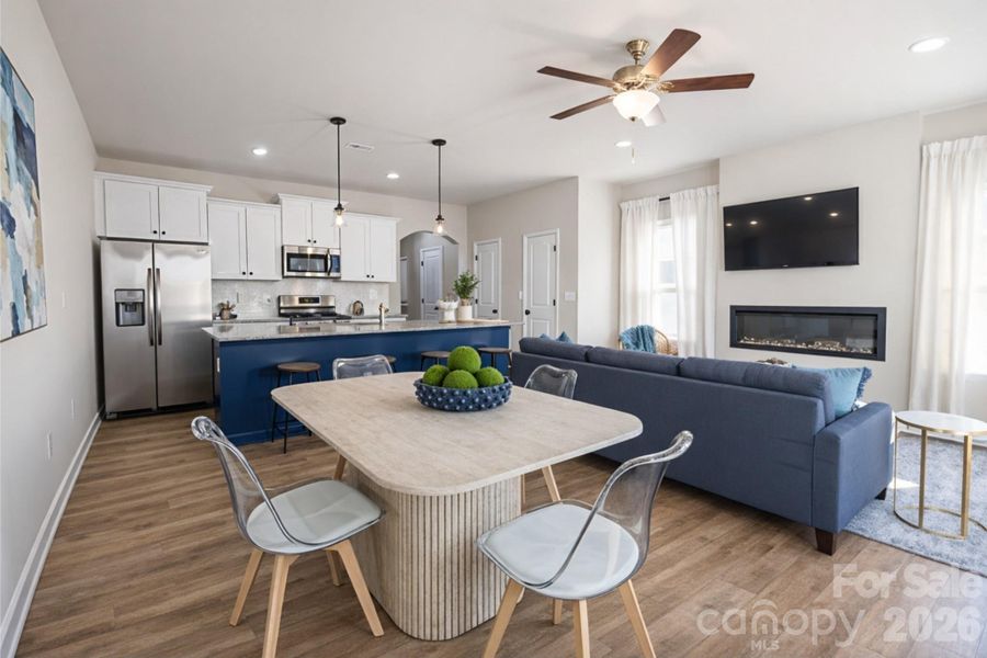 Furnished interior view inside a new home in , Charlotte (Image 8).