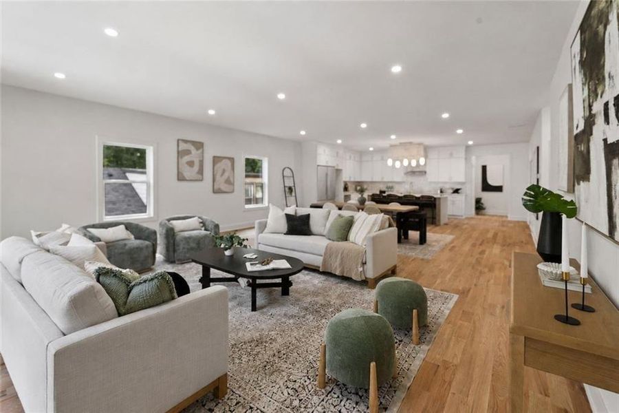 Furnished interior view inside a new home in , Atlanta (Image 42).