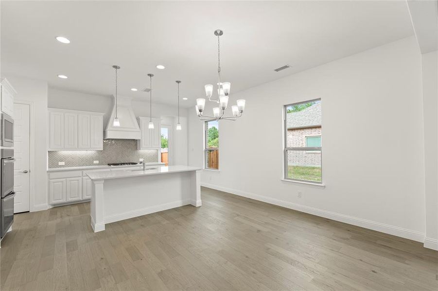 Furnished interior view inside a new home in Villas at Long Branch, Rowlett (Image 15).