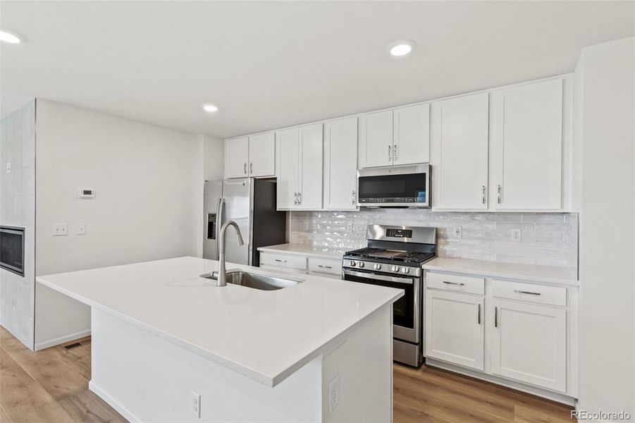 Furnished interior view inside a new home in Sky Ranch Villas, Watkins (Image 9).