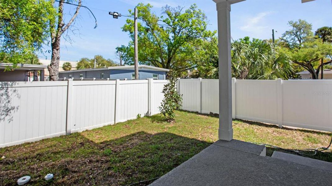 Exterior details and patio area of a home in , Tampa (Image 2). Exterior details and patio area of a home in , Tampa (Image 2).