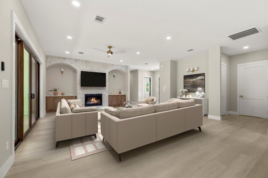 Furnished interior view inside a new home in , Tomball (Image 5).