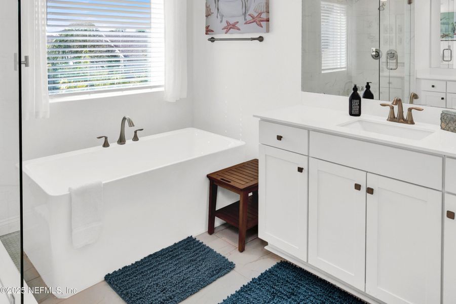 Furnished interior view inside a new home in Seaside Vista, St. Augustine (Image 14). Furnished interior view inside a new home in Seaside Vista, St. Augustine (Image 14).