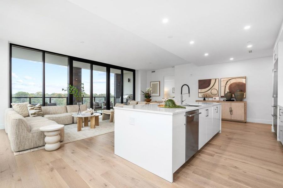 Furnished interior view inside a new home in The Dillon Buckhead, Atlanta (Image 15). Furnished interior view inside a new home in The Dillon Buckhead, Atlanta (Image 15).