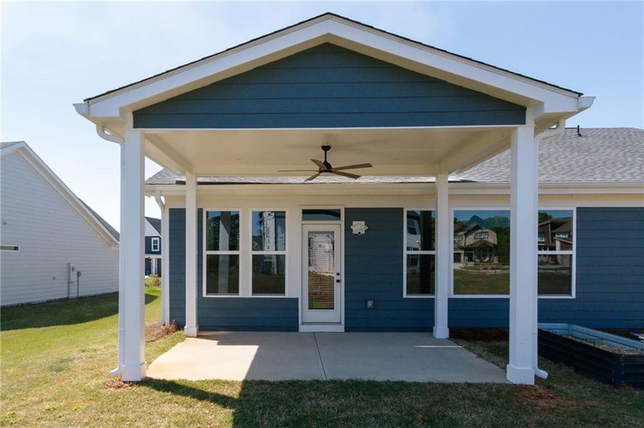 Exterior details and patio area of a home in Sweetbay Farm, Lawrenceville (Image 33).
