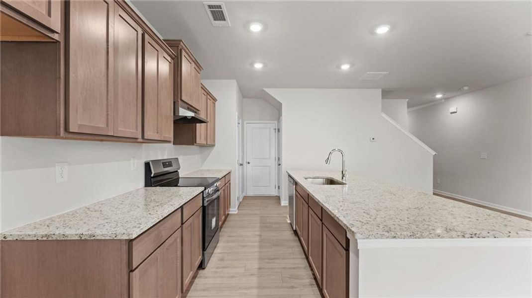 Furnished interior view inside a new home in Owen Preserve, Canton (Image 3).