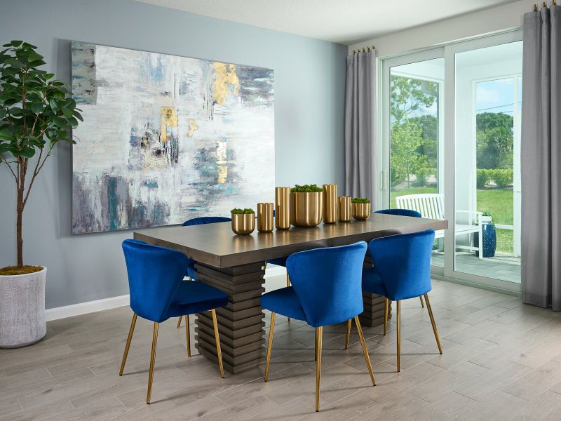 Furnished interior view inside a new home in Hampton Park - Classic Series, Vero Beach (Image 6).