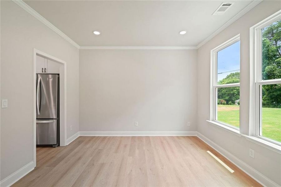 Spacious, unfurnished interior of a new home in , White (Image 17). Spacious, unfurnished interior of a new home in , White (Image 17).