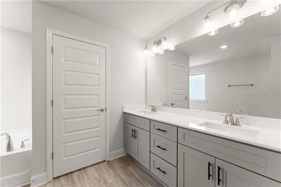 Furnished interior view inside a new home in Magnolia Villas, Cornelia (Image 6).