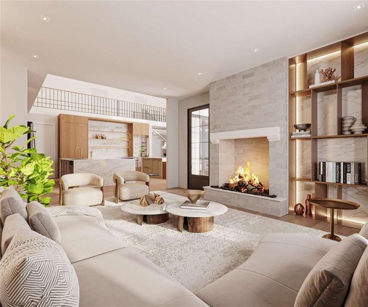 Furnished interior view inside a new home in , Buford (Image 13).