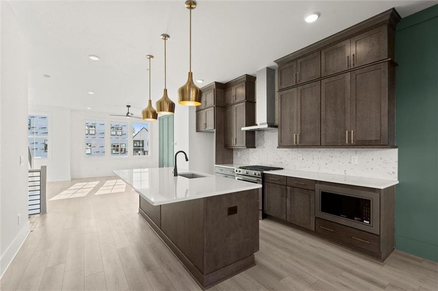 Furnished interior view inside a new home in , Alpharetta (Image 10).