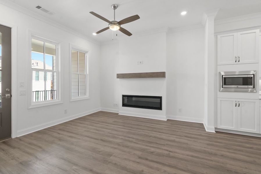 Representative unfurnished interior of a home built from the The Cascade II by The Providence Group in Waterside Condos, Peachtree Corners (Image 29).