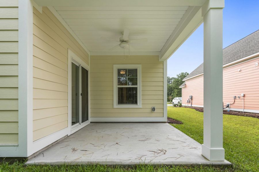 Exterior details and patio area of a home in White Oak Estates, Conway (Image 22).