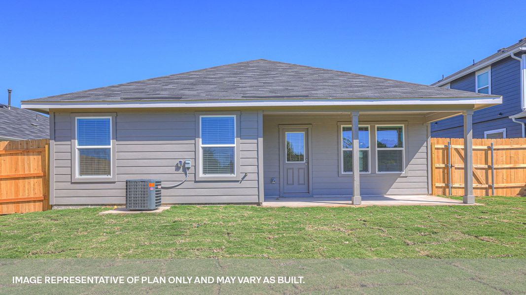 Exterior details and patio area of a home in Paramount, Kyle (Image 4).