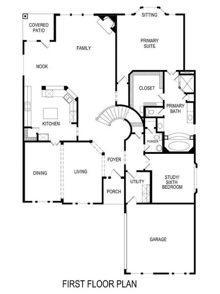 2D floor plan layout for the Bellacrest FSW (w/Media) by First Texas Homes in Cambridge Estates, Prosper, TX (Image 6). 2D floor plan layout for the Bellacrest FSW (w/Media) by First Texas Homes in Cambridge Estates, Prosper, TX (Image 6).