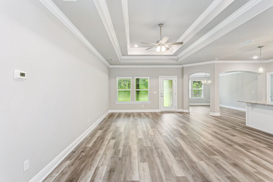 Representative unfurnished interior of a home built from the The Sapphire Estate by Herbst Homes in Walther Reserve, Milton (Image 14).