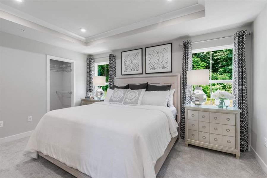 Representative furnished interior of a home built from the Overture by Ryan Homes in Moore Farm Townhomes, Indian Trail (Image 35).
