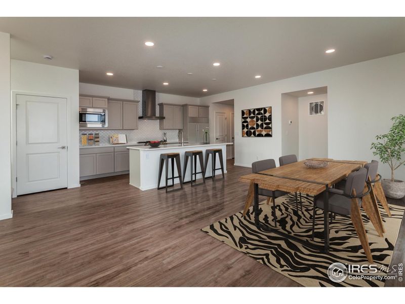 EXAMPLE PHOTOS: DINING AND KITCHEN W/ VIRTUAL STAGING