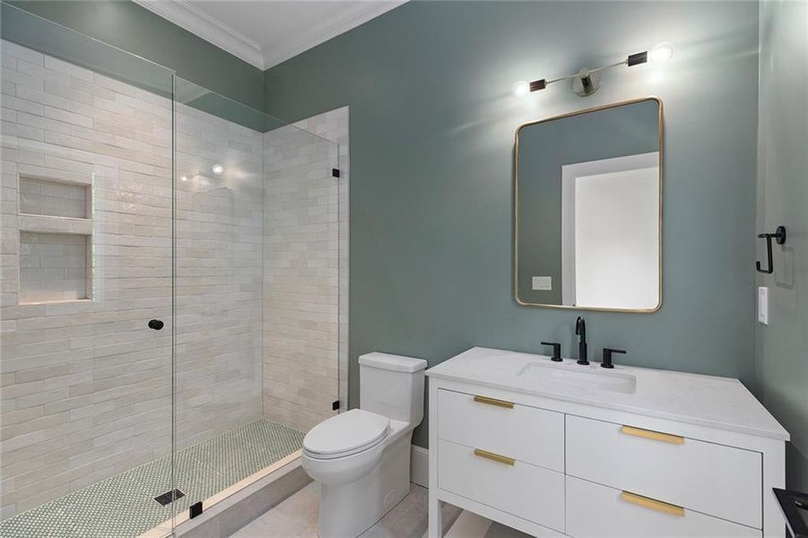 Furnished interior view inside a new home in , Atlanta (Image 43).