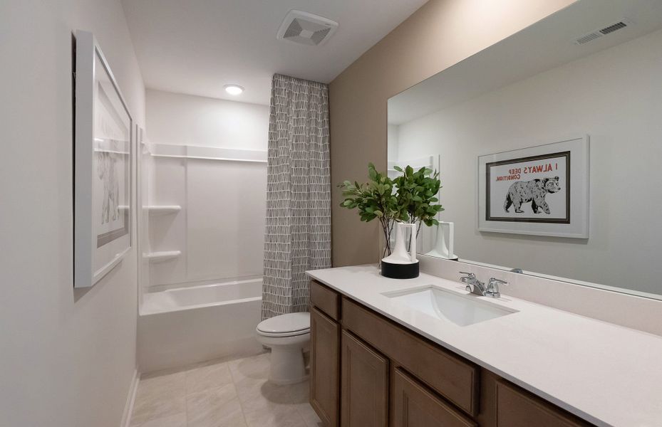 Furnished interior view inside a new home in Highlands of Carter's Station, Columbia (Image 41).