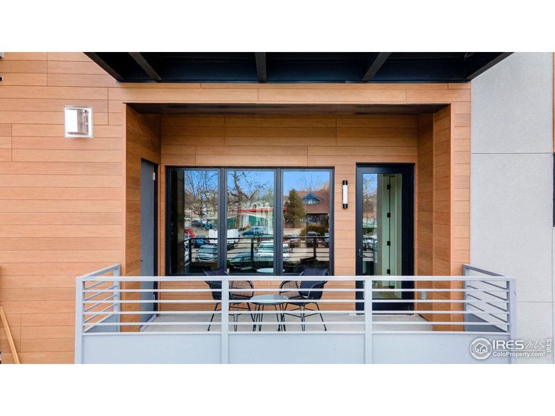 Exterior details and patio area of a home in , Loveland (Image 27).