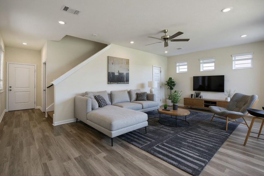 Furnished interior view inside a new home in Aldine Pines, Houston (Image 8).